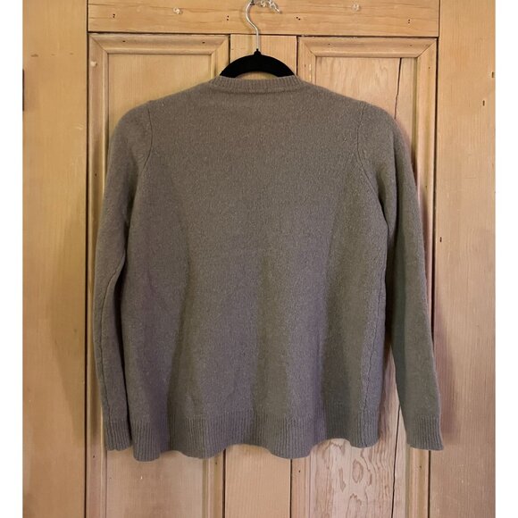 Oats Cashmere Womens 100% Cashmere Debra Hayburn Boxy Sweater Small Beige FA EXC - Picture 7 of 9